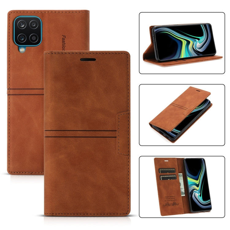 Custodia in pelle PU a vibrazione orizzontale da lavoro con ventosa magnetica da sogno con supporto, slot per schede e portafoglio, For Samsung Galaxy A12, For Samsung Galaxy A42 5G, For Samsung Galaxy A20 / A30, For Samsung Galaxy A20e