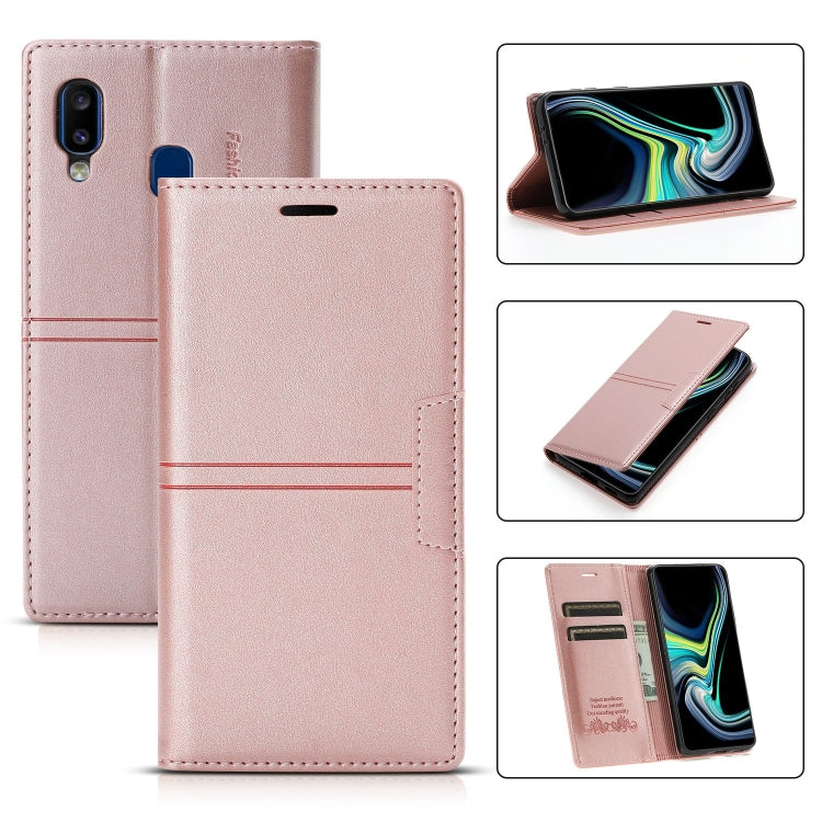 Custodia in pelle PU a vibrazione orizzontale da lavoro con ventosa magnetica da sogno con supporto, slot per schede e portafoglio, For Samsung Galaxy A12, For Samsung Galaxy A42 5G, For Samsung Galaxy A20 / A30, For Samsung Galaxy A20e