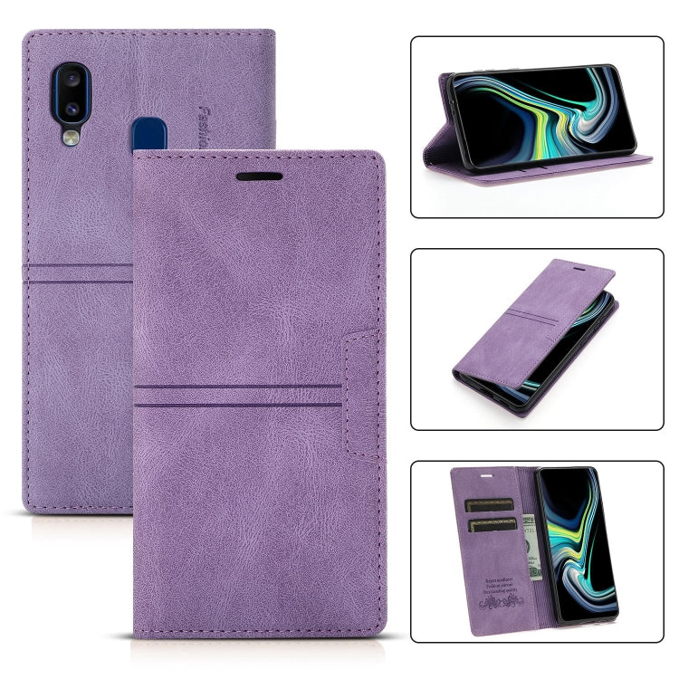 Custodia in pelle PU a vibrazione orizzontale da lavoro con ventosa magnetica da sogno con supporto, slot per schede e portafoglio, For Samsung Galaxy A12, For Samsung Galaxy A42 5G, For Samsung Galaxy A20 / A30, For Samsung Galaxy A20e