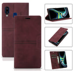 Custodia in pelle PU a vibrazione orizzontale da lavoro con ventosa magnetica da sogno con supporto, slot per schede e portafoglio, For Samsung Galaxy A12, For Samsung Galaxy A42 5G, For Samsung Galaxy A20 / A30, For Samsung Galaxy A20e
