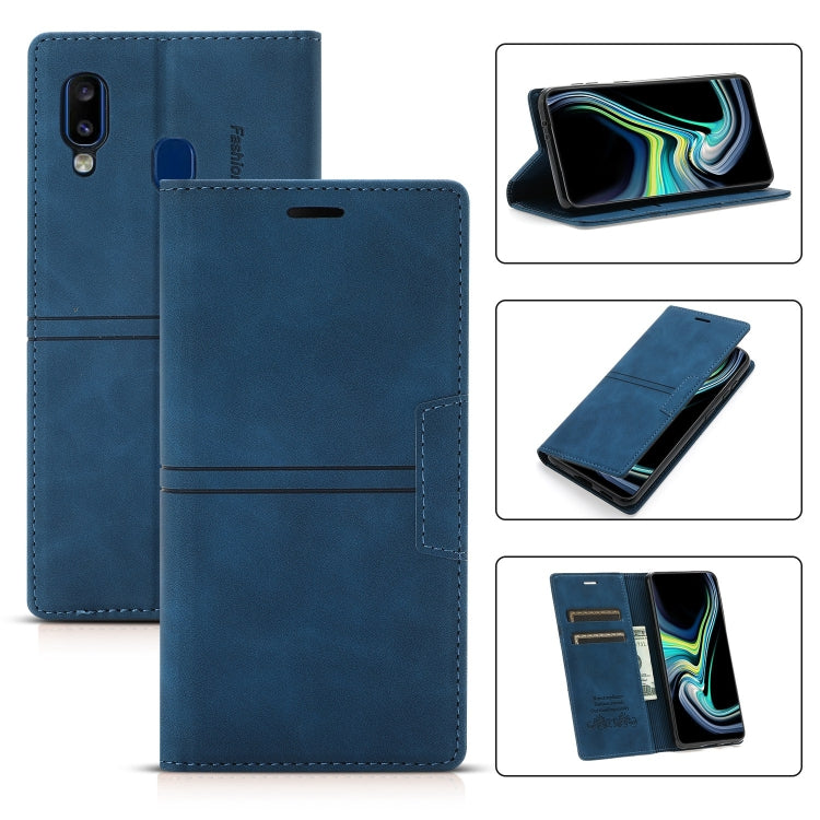 Custodia in pelle PU a vibrazione orizzontale da lavoro con ventosa magnetica da sogno con supporto, slot per schede e portafoglio, For Samsung Galaxy A40, For Samsung Galaxy A21s, For Samsung Galaxy A22 5G, For Samsung Galaxy A32 5G