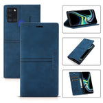 Custodia in pelle PU a vibrazione orizzontale da lavoro con ventosa magnetica da sogno con supporto, slot per schede e portafoglio, For Samsung Galaxy A40, For Samsung Galaxy A21s, For Samsung Galaxy A22 5G, For Samsung Galaxy A32 5G