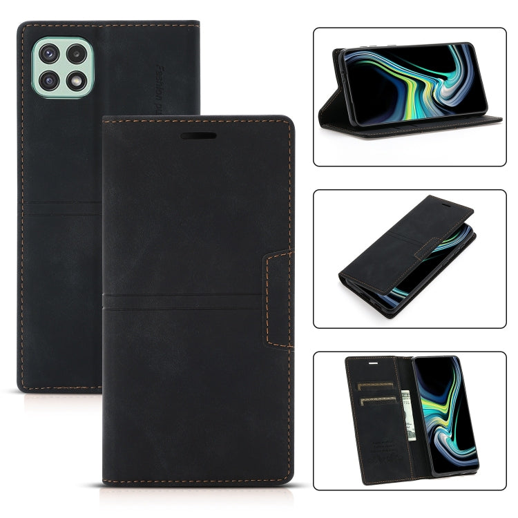 Custodia in pelle PU a vibrazione orizzontale da lavoro con ventosa magnetica da sogno con supporto, slot per schede e portafoglio, For Samsung Galaxy A40, For Samsung Galaxy A21s, For Samsung Galaxy A22 5G, For Samsung Galaxy A32 5G
