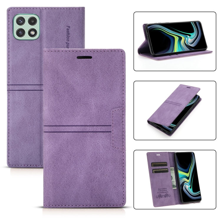 Custodia in pelle PU a vibrazione orizzontale da lavoro con ventosa magnetica da sogno con supporto, slot per schede e portafoglio, For Samsung Galaxy A40, For Samsung Galaxy A21s, For Samsung Galaxy A22 5G, For Samsung Galaxy A32 5G