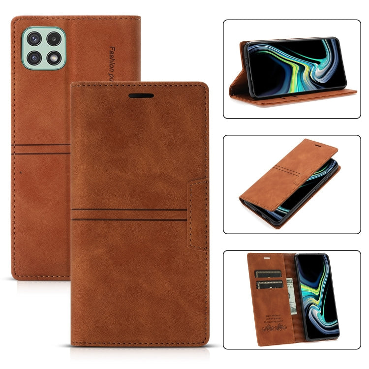 Custodia in pelle PU a vibrazione orizzontale da lavoro con ventosa magnetica da sogno con supporto, slot per schede e portafoglio, For Samsung Galaxy A40, For Samsung Galaxy A21s, For Samsung Galaxy A22 5G, For Samsung Galaxy A32 5G