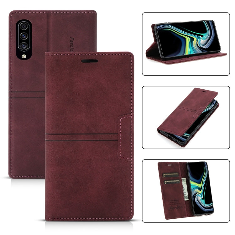 Custodia in pelle PU a vibrazione orizzontale da lavoro con ventosa magnetica da sogno con supporto, slot per schede e portafoglio, For Samsung Galaxy A50 / A30s / A50s, For Samsung Galaxy A70, For Samsung Galaxy A71 4G, For Samsung Galaxy A81