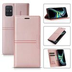 Custodia in pelle PU a vibrazione orizzontale da lavoro con ventosa magnetica da sogno con supporto, slot per schede e portafoglio, For Samsung Galaxy A50 / A30s / A50s, For Samsung Galaxy A70, For Samsung Galaxy A71 4G, For Samsung Galaxy A81