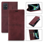 Custodia in pelle PU a vibrazione orizzontale da lavoro con ventosa magnetica da sogno con supporto, slot per schede e portafoglio, For Samsung Galaxy A50 / A30s / A50s, For Samsung Galaxy A70, For Samsung Galaxy A71 4G, For Samsung Galaxy A81