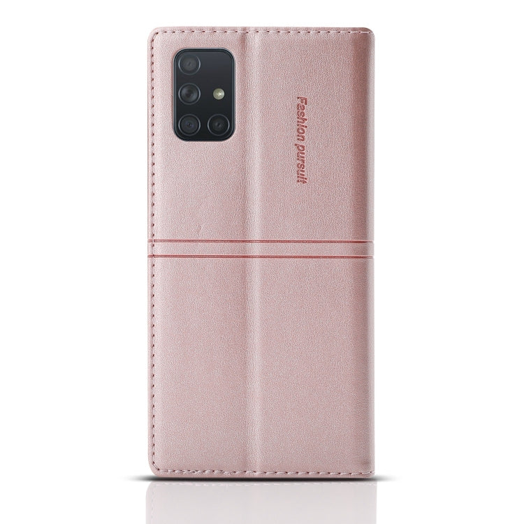 Custodia in pelle PU a vibrazione orizzontale da lavoro con ventosa magnetica da sogno con supporto, slot per schede e portafoglio, For Samsung Galaxy A91, For Samsung Galaxy A71 5G, For Samsung Galaxy A51 5G, For Samsung Galaxy A51 4G