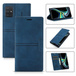 Custodia in pelle PU a vibrazione orizzontale da lavoro con ventosa magnetica da sogno con supporto, slot per schede e portafoglio, For Samsung Galaxy A91, For Samsung Galaxy A71 5G, For Samsung Galaxy A51 5G, For Samsung Galaxy A51 4G