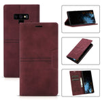 Custodia in pelle PU a vibrazione orizzontale da lavoro con ventosa magnetica da sogno con supporto, slot per schede e portafoglio, For Samsung Galaxy Note9, For Samsung Galaxy Note10+, For Samsung Galaxy Note10, For Samsung Galaxy Note20