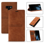 Custodia in pelle PU a vibrazione orizzontale da lavoro con ventosa magnetica da sogno con supporto, slot per schede e portafoglio, For Samsung Galaxy Note9, For Samsung Galaxy Note10+, For Samsung Galaxy Note10, For Samsung Galaxy Note20