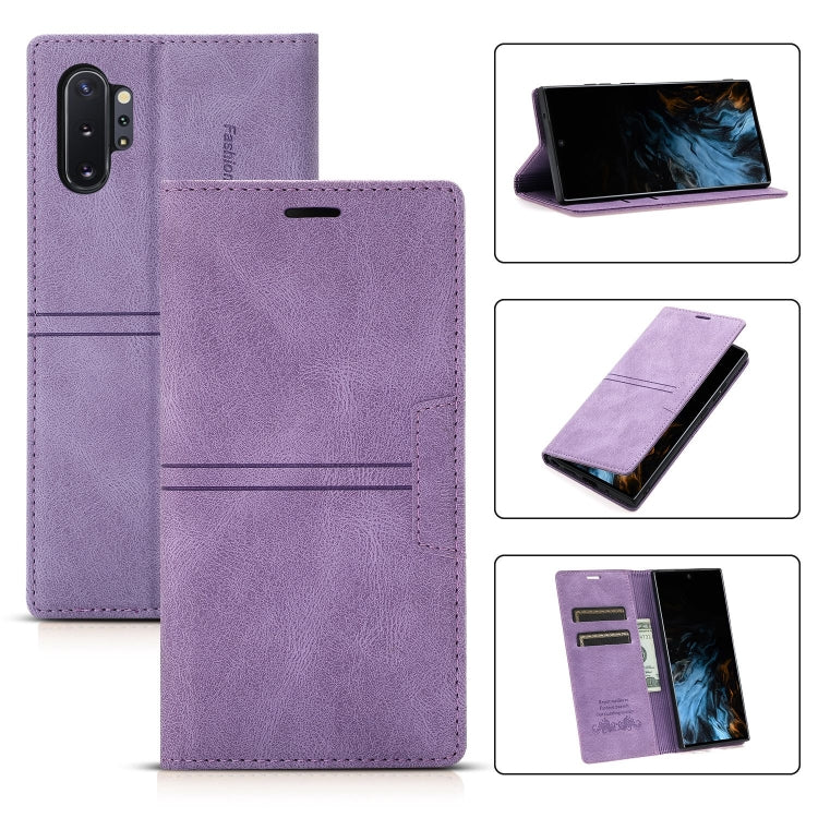 Custodia in pelle PU a vibrazione orizzontale da lavoro con ventosa magnetica da sogno con supporto, slot per schede e portafoglio, For Samsung Galaxy Note9, For Samsung Galaxy Note10+, For Samsung Galaxy Note10, For Samsung Galaxy Note20