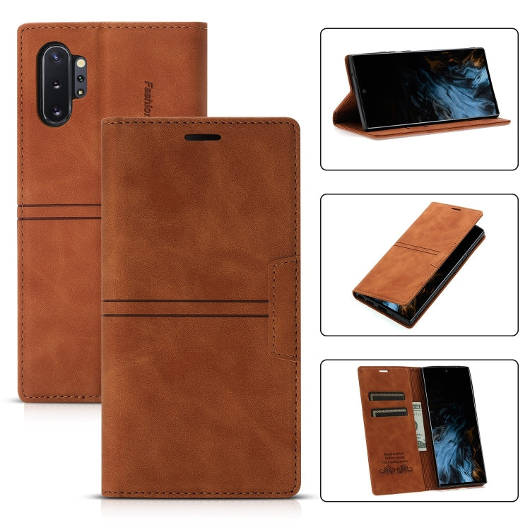 Custodia in pelle PU a vibrazione orizzontale da lavoro con ventosa magnetica da sogno con supporto, slot per schede e portafoglio, For Samsung Galaxy Note9, For Samsung Galaxy Note10+, For Samsung Galaxy Note10, For Samsung Galaxy Note20
