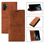 Custodia in pelle PU a vibrazione orizzontale da lavoro con ventosa magnetica da sogno con supporto, slot per schede e portafoglio, For Samsung Galaxy Note9, For Samsung Galaxy Note10+, For Samsung Galaxy Note10, For Samsung Galaxy Note20