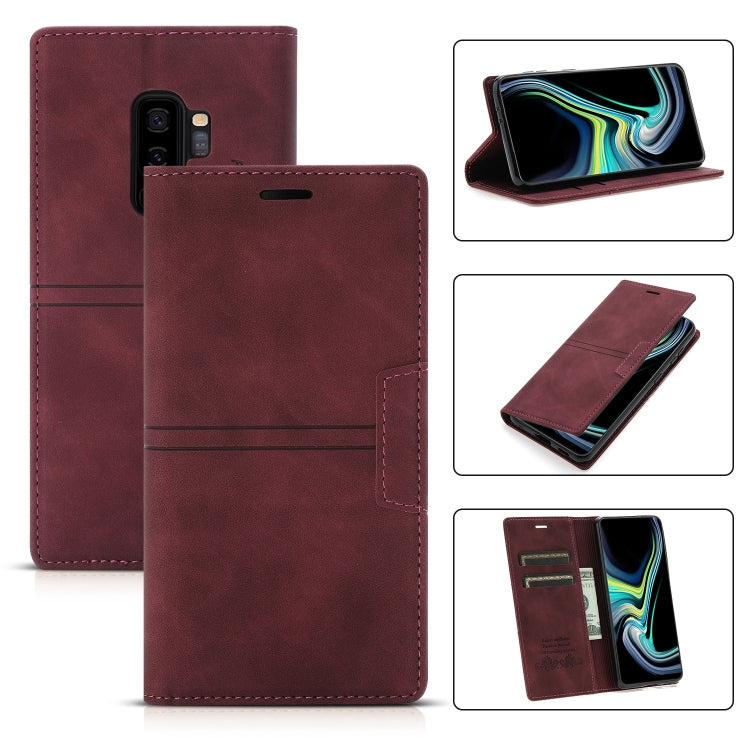 Custodia in pelle PU a vibrazione orizzontale da lavoro con ventosa magnetica da sogno con supporto, slot per schede e portafoglio, For Samsung Galaxy Note20 Ultra, For Samsung Galaxy S9+, For Samsung Galaxy S9, For Samsung Galaxy S10