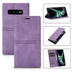 Custodia in pelle PU a vibrazione orizzontale da lavoro con ventosa magnetica da sogno con supporto, slot per schede e portafoglio, For Samsung Galaxy S10+, For Samsung Galaxy S10e, For Samsung Galaxy S20, For Samsung Galaxy S20+