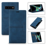 Custodia in pelle PU a vibrazione orizzontale da lavoro con ventosa magnetica da sogno con supporto, slot per schede e portafoglio, For Samsung Galaxy S10+, For Samsung Galaxy S10e, For Samsung Galaxy S20, For Samsung Galaxy S20+