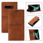 Custodia in pelle PU a vibrazione orizzontale da lavoro con ventosa magnetica da sogno con supporto, slot per schede e portafoglio, For Samsung Galaxy S10+, For Samsung Galaxy S10e, For Samsung Galaxy S20, For Samsung Galaxy S20+