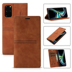 Custodia in pelle PU a vibrazione orizzontale da lavoro con ventosa magnetica da sogno con supporto, slot per schede e portafoglio, For Samsung Galaxy S10+, For Samsung Galaxy S10e, For Samsung Galaxy S20, For Samsung Galaxy S20+