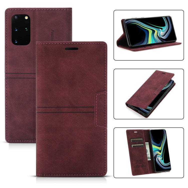 Custodia in pelle PU a vibrazione orizzontale da lavoro con ventosa magnetica da sogno con supporto, slot per schede e portafoglio, For Samsung Galaxy S20 FE, For Samsung Galaxy S20 Ultra, For Samsung Galaxy S21+ 5G, For Samsung Galaxy S21 5G