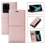 Custodia in pelle PU a vibrazione orizzontale da lavoro con ventosa magnetica da sogno con supporto, slot per schede e portafoglio, For Samsung Galaxy S20 FE, For Samsung Galaxy S20 Ultra, For Samsung Galaxy S21+ 5G, For Samsung Galaxy S21 5G