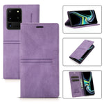 Custodia in pelle PU a vibrazione orizzontale da lavoro con ventosa magnetica da sogno con supporto, slot per schede e portafoglio, For Samsung Galaxy S20 FE, For Samsung Galaxy S20 Ultra, For Samsung Galaxy S21+ 5G, For Samsung Galaxy S21 5G