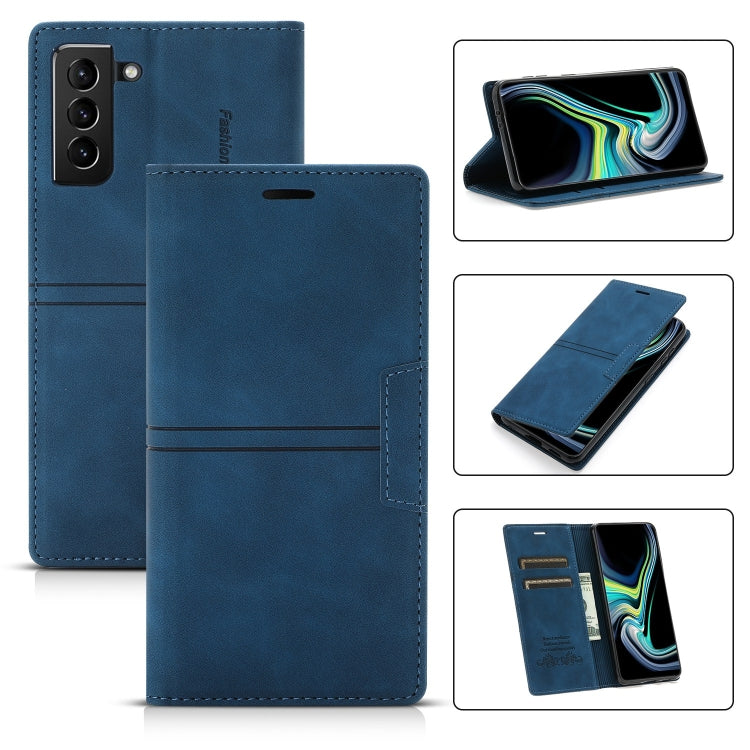 Custodia in pelle PU a vibrazione orizzontale da lavoro con ventosa magnetica da sogno con supporto, slot per schede e portafoglio, For Samsung Galaxy S21 FE 5G, For Samsung Galaxy S21 Ultra 5G