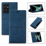 Custodia in pelle PU a vibrazione orizzontale da lavoro con ventosa magnetica da sogno con supporto, slot per schede e portafoglio, For Samsung Galaxy S21 FE 5G, For Samsung Galaxy S21 Ultra 5G