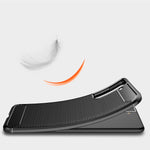 Custodia in TPU in fibra di carbonio con trama spazzolata, For Samsung Galaxy S22, For Samsung Galaxy S22+ 5G, For Samsung Galaxy S22 Ultra
