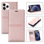 Custodia portafoglio in pelle PU con ventosa magnetica per iPhone