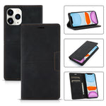 Custodia portafoglio in pelle PU con ventosa magnetica per iPhone