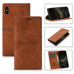 Custodia portafoglio in pelle PU con supporto per iPhone