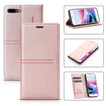 Custodia portafoglio in pelle PU con supporto per iPhone