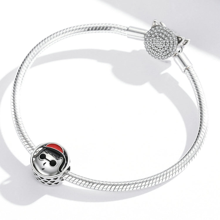 Accessori per collana braccialetto fai-da-te con perline avatar cartoon in argento sterling S925