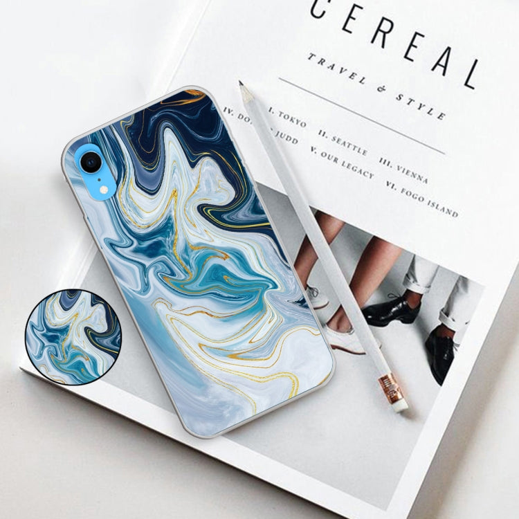 Custodia TPU marmo per smartphone compatibili iPhone