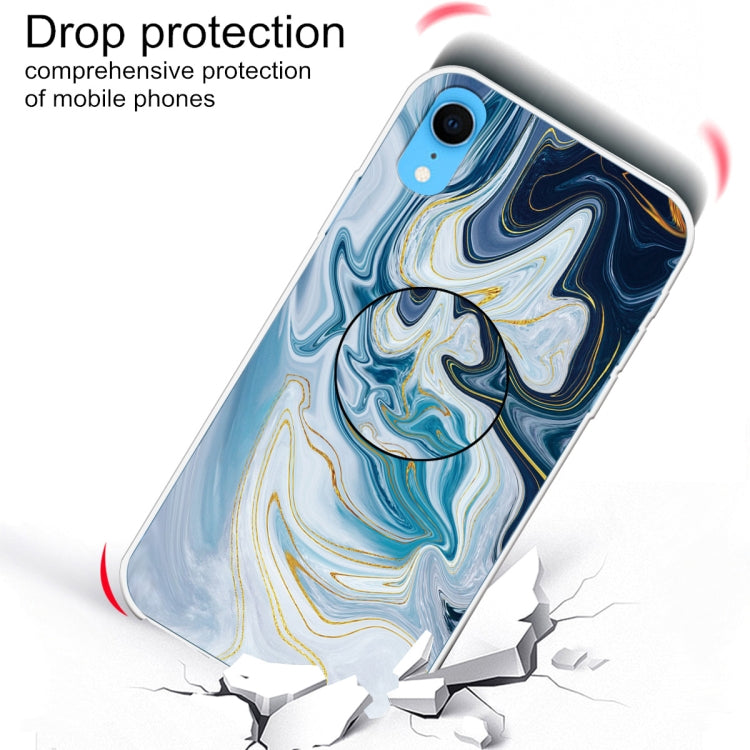 Custodia TPU marmo per smartphone compatibili iPhone