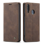 Custodia portafoglio in pelle per Galaxy A20s con slot carte