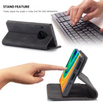 Custodia portafoglio in pelle con slot carte per Redmi Note 8 Pro