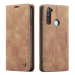 Custodia portafoglio in pelle con slot carte per Redmi Note 8 Pro