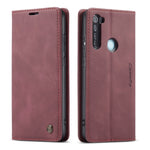 Custodia portafoglio in pelle con slot carte per Redmi Note 8 Pro