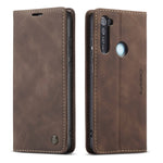 Custodia portafoglio in pelle con slot carte per Redmi Note 8 Pro
