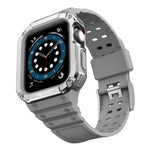 Cinturino di ricambio integrato in silicone con cinturino per Apple Watch Series, For Apple Watch Series 9&8&7 41mm / SE&6&5&4 40mm / 3&2&1 38mm, For Apple Watch Series 9&8&7 45mm / SE&6&5&4 44mm / 3&2&1 42mm