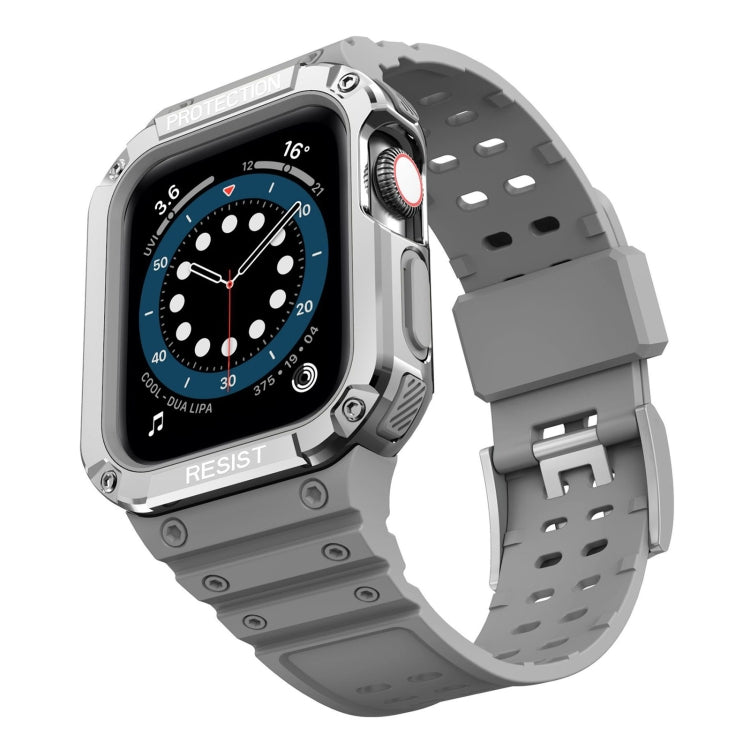 Cinturino di ricambio integrato in silicone con cinturino per Apple Watch Series, For Apple Watch Series 9&8&7 41mm / SE&6&5&4 40mm / 3&2&1 38mm, For Apple Watch Series 9&8&7 45mm / SE&6&5&4 44mm / 3&2&1 42mm