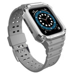 Cinturino di ricambio integrato in silicone con cinturino per Apple Watch Series, For Apple Watch Series 9&8&7 41mm / SE&6&5&4 40mm / 3&2&1 38mm, For Apple Watch Series 9&8&7 45mm / SE&6&5&4 44mm / 3&2&1 42mm