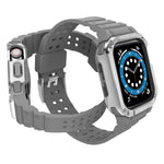 Cinturino di ricambio integrato in silicone con cinturino per Apple Watch Series, For Apple Watch Series 9&8&7 41mm / SE&6&5&4 40mm / 3&2&1 38mm, For Apple Watch Series 9&8&7 45mm / SE&6&5&4 44mm / 3&2&1 42mm