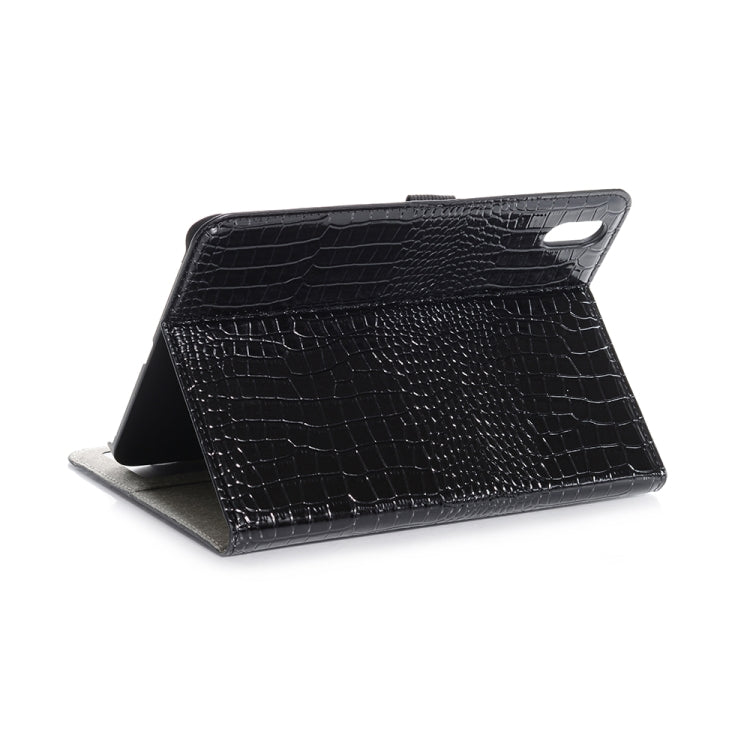 Custodia in pelle a libro orizzontale con struttura in coccodrillo con supporto, slot per schede e portafoglio, For iPad mini 6, For iPad mini 6 / mini 2024
