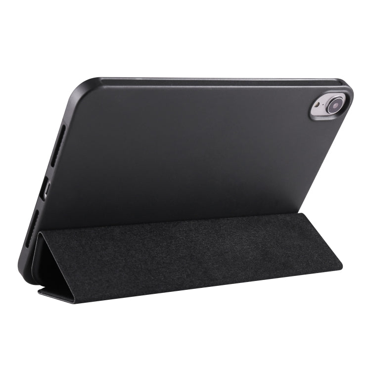 Custodia flip in TPU e pelle PU per iPad mini 6 (2024)