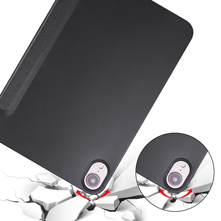 Custodia flip in TPU e pelle PU per iPad mini 6 (2024)