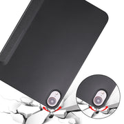 Flip orizzontale a 3 pieghe a nido d'ape in TPU antiurto + custodia in pelle PU con supporto, For iPad mini 6 / mini 2024
